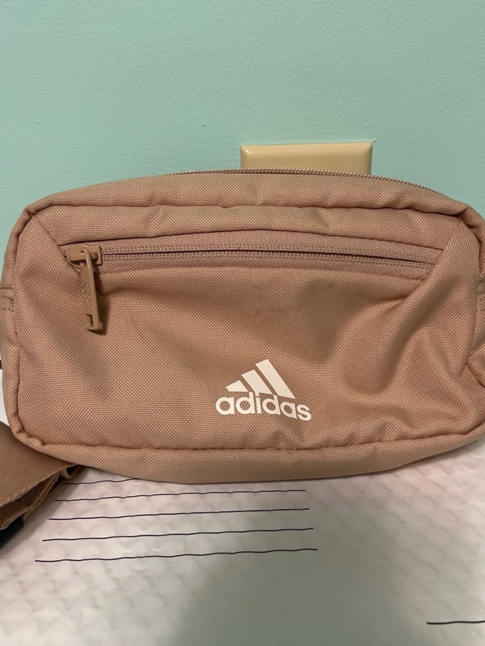 adidas Women’s Tan Waist Pack with Front Zip